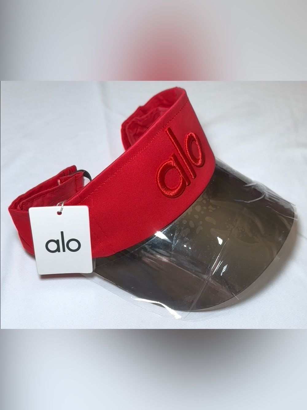 ALO Yoga Ruby Red Visor with Tinted Shield